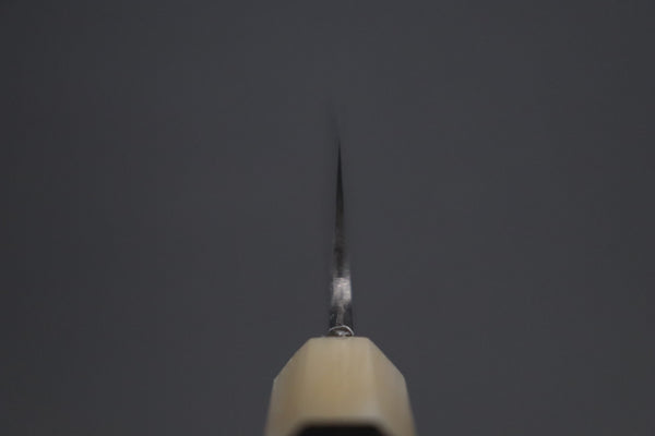 Mutsumi Hinoura Wa Gyuto Mutsumi Hinoura White Steel No.1 Kurouchi Damascus Series "White Storm" MWS-2 Wa Gyuto 155mm (6.1 Inch)