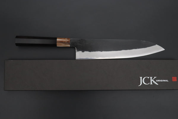 Mutsumi Hinoura Wa Gyuto Mutsumi Hinoura White Steel No.1 Kurouchi Series MW1-11 Wa Gyuto 240mm (9.4 Inch)