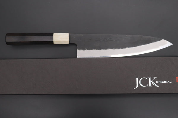 Mutsumi Hinoura Wa Gyuto Mutsumi Hinoura White Steel No.1 Kurouchi Series MW1-7 Wa Gyuto 210mm (8.2 Inch)