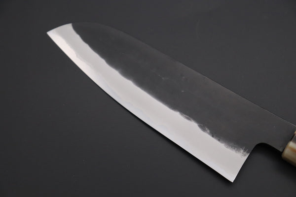 Mutsumi Hinoura Wa Santoku Mutsumi Hinoura White Steel No.1 Kurouchi Series MW1-4 Wa Santoku 170mm (6.6 Inch)
