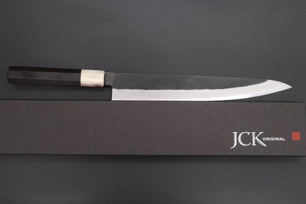 Mutsumi Hinoura Wa Sujihiki Mutsumi Hinoura White Steel No.1 Kurouchi Series MW1-10 Wa Sujihiki 270mm (10.6 Inch)