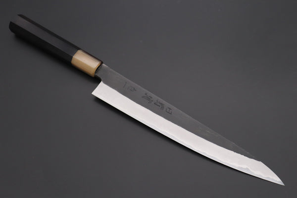 Mutsumi Hinoura Wa Sujihiki Mutsumi Hinoura White Steel No.1 Kurouchi Series MW1-9 Wa Sujihiki 240mm (9.4 Inch)