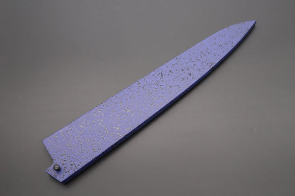 Others Accessories Blue Lacquered Wooden Saya For Sujihiki 240mm
