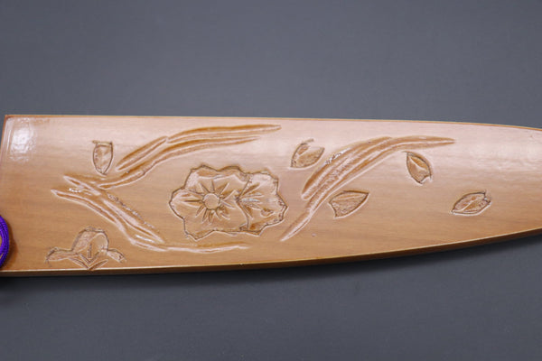 Others Accessories Custom Handmade Carved Wooden Saya for Gyuto 210mm (SAKURA, WS-210-11)