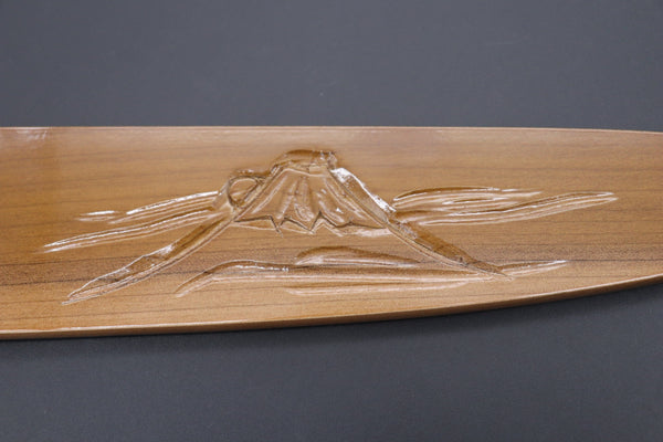 Others Accessories Custom Handmade Carved Wooden Saya for Gyuto 240mm (Mt. Fuji, WS-240-1)