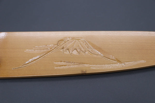 Others Accessories Custom Handmade Carved Wooden Saya for Gyuto 240mm (Mt. Fuji, WS-240-3)