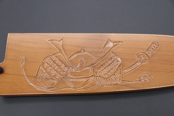 Others Accessories Custom Handmade Carved Wooden Saya for Santoku (KABUTO, WS-三徳-2)