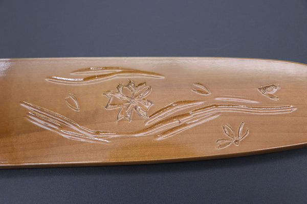 Others Accessories Custom Handmade Carved Wooden Saya for Santoku (SAKURA, WS-三徳-1)