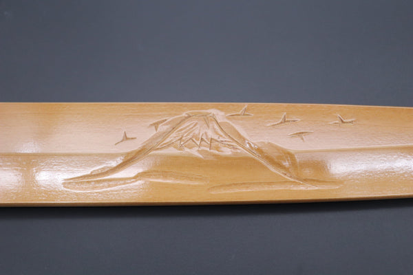 Others Accessories Custom Handmade Carved Wooden Saya for Yanagiba 270mm (Mt.Fuji, WS-Y270-10)