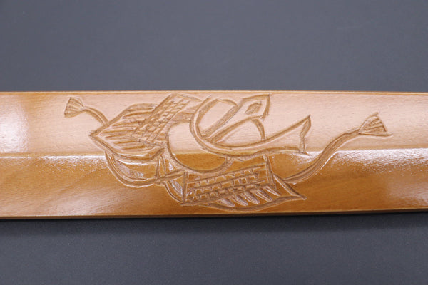 Others Accessories Custom Handmade Carved Wooden Saya for Yanagiba 300mm (KABUTO, WS-Y300-5)