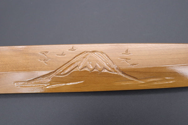 Others Accessories Custom Handmade Carved Wooden Saya for Yanagiba 300mm (Mt.Fuji, WS-Y300-1)