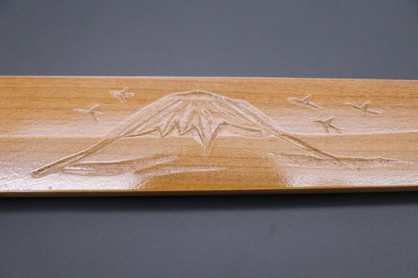 Others Accessories Custom Handmade Carved Wooden Saya for Yanagiba 300mm (Mt.Fuji, WS-Y300-10)