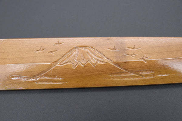 Others Accessories Custom Handmade Carved Wooden Saya for Yanagiba 300mm (Mt.Fuji, WS-Y300-3)