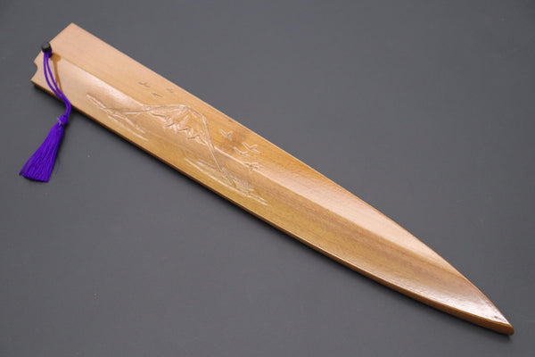 Others Accessories Custom Handmade Carved Wooden Saya for Yanagiba 300mm (Mt.Fuji, WS-Y300-3)