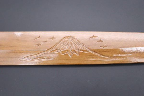 Others Accessories Custom Handmade Carved Wooden Saya for Yanagiba 300mm (Mt.Fuji, WS-Y300-8)