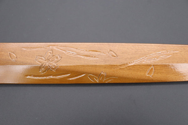 Others Accessories Custom Handmade Carved Wooden Saya for Yanagiba 300mm (Sakura, WS-Y300-7)