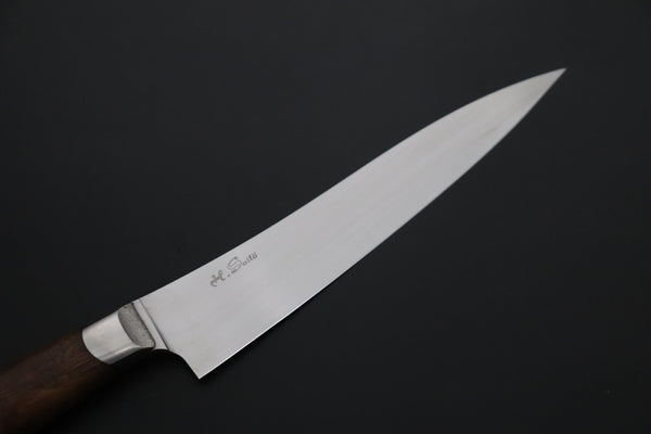 Others Petty Master Hiroshi Saito SH-10 Custom Sweden Stainless Steel (Mono-Steel) Petty 155mm (6.1 inch, Teak Wood Handle)