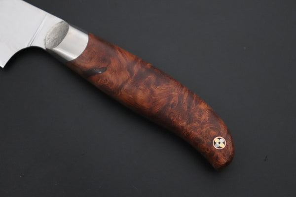 Others Petty Master Hiroshi Saito SH-13 Custom R-2 Damascus Petty 155mm (6.1 inch, Quince Burlwood Handle)