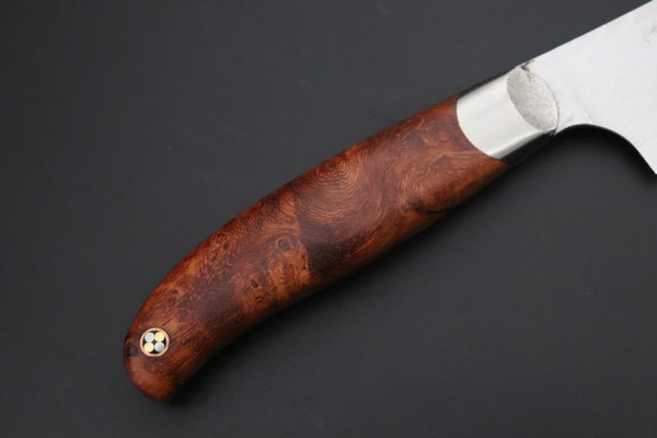 Others Petty Master Hiroshi Saito SH-13 Custom R-2 Damascus Petty 155mm (6.1 inch, Quince Burlwood Handle)