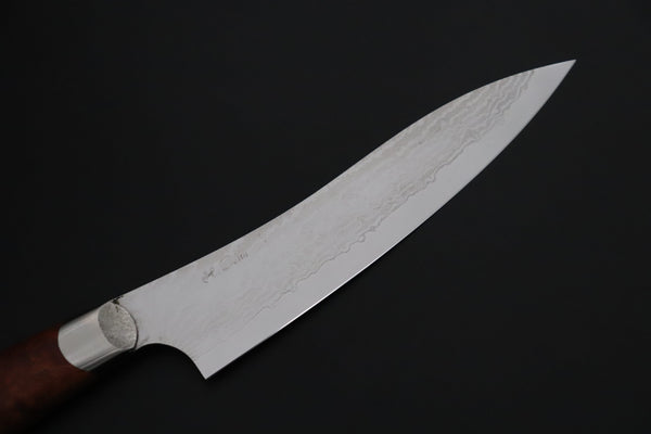 Others Petty Master Hiroshi Saito SH-13 Custom R-2 Damascus Petty 155mm (6.1 inch, Quince Burlwood Handle)