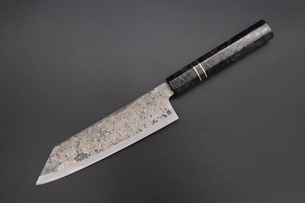 Shirou-Kunimitsu Bunka Shirou-Kunimitsu White Steel No.2 Kurouchi Series Special Edition SK-4SP48 Bunka 190mm (7.4 Inch)