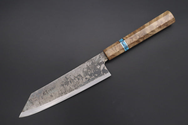 Shirou-Kunimitsu Bunka Shirou-Kunimitsu White Steel No.2 Kurouchi Series Special Edition SK-4SP53 Bunka 190mm (7.4 Inch)