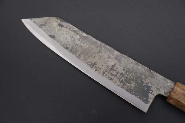 Shirou-Kunimitsu Bunka Shirou-Kunimitsu White Steel No.2 Kurouchi Series Special Edition SK-4SP54 Bunka 190mm (7.4 Inch)