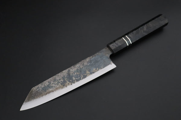 Shirou-Kunimitsu Bunka Shirou-Kunimitsu White Steel No.2 Kurouchi Series Special Edition SK-4SP60 Bunka 190mm (7.4 Inch)
