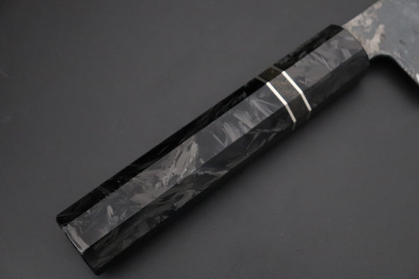 Shirou-Kunimitsu Bunka Shirou-Kunimitsu White Steel No.2 Kurouchi Series Special Edition SK-4SP60 Bunka 190mm (7.4 Inch)