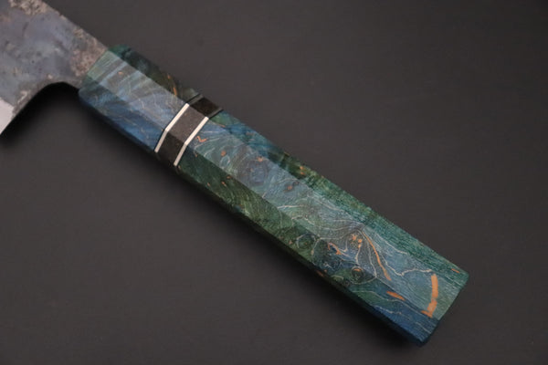 Shirou-Kunimitsu Bunka Shirou-Kunimitsu White Steel No.2 Kurouchi Series Special Edition SK-4SP61 Bunka 190mm (7.4 Inch)