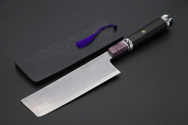 Shirou-Kunimitsu Nakiri Shirou-Kunimitsu TAMAHAGANE “JEWEL STEEL” Series SKTJ-25 Nakiri 165mm (6.4 Inch)
