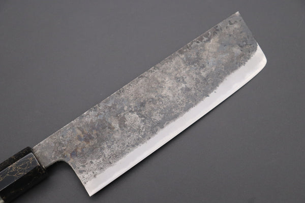 Shirou-Kunimitsu Nakiri Shirou-Kunimitsu White Steel No.2 Kurouchi Series Special Edition SK-3SP42 Nakiri 165mm (6.4 Inch)