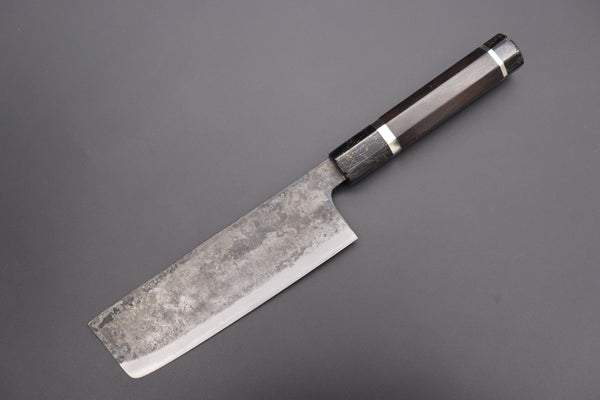 Shirou-Kunimitsu Nakiri Shirou-Kunimitsu White Steel No.2 Kurouchi Series Special Edition SK-3SP42 Nakiri 165mm (6.4 Inch)