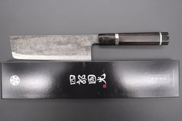 Shirou-Kunimitsu Nakiri Shirou-Kunimitsu White Steel No.2 Kurouchi Series Special Edition SK-3SP42 Nakiri 165mm (6.4 Inch)
