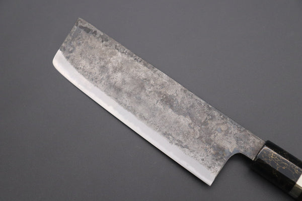 Shirou-Kunimitsu Nakiri Shirou-Kunimitsu White Steel No.2 Kurouchi Series Special Edition SK-3SP42 Nakiri 165mm (6.4 Inch)