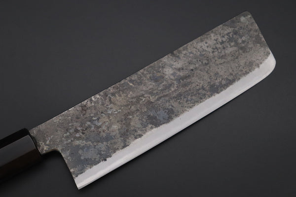 Shirou-Kunimitsu Nakiri Shirou-Kunimitsu White Steel No.2 Kurouchi Series Special Edition SK-3SP52 Nakiri 165mm (6.4 Inch)