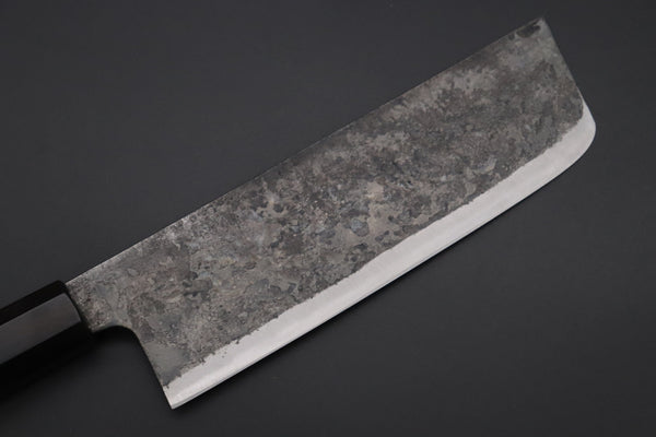 Shirou-Kunimitsu Nakiri Shirou-Kunimitsu White Steel No.2 Kurouchi Series Special Edition SK-3SP53 Nakiri 165mm (6.4 Inch)