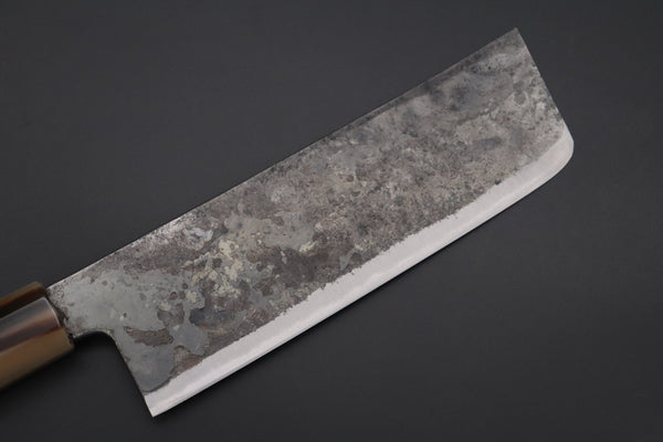 Shirou-Kunimitsu Nakiri Shirou-Kunimitsu White Steel No.2 Kurouchi Series Special Edition SK-3SP57 Nakiri 165mm (6.4 Inch)