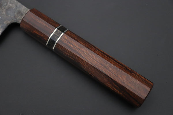 Shirou-Kunimitsu Nakiri Shirou-Kunimitsu White Steel No.2 Kurouchi Series Special Edition SK-3SP63 Nakiri 165mm (6.4 Inch)