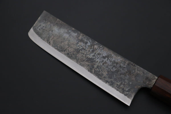 Shirou-Kunimitsu Nakiri Shirou-Kunimitsu White Steel No.2 Kurouchi Series Special Edition SK-3SP63 Nakiri 165mm (6.4 Inch)