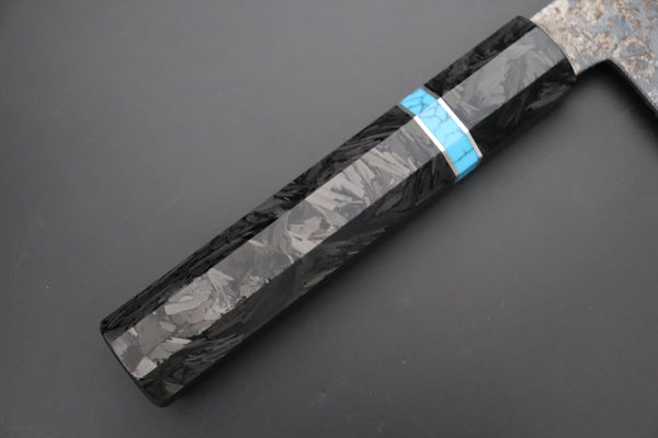 Shirou-Kunimitsu Nakiri Shirou-Kunimitsu White Steel No.2 Kurouchi Series Special Edition SK-3SP65 Nakiri 165mm (6.4 Inch)