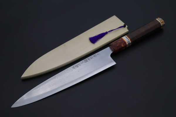 Shirou-Kunimitsu Wa Gyuto Shirou-Kunimitsu TAMAHAGANE “JEWEL STEEL” Series SKTJ-6 Wa Gyuto 240mm (9.4 Inch)