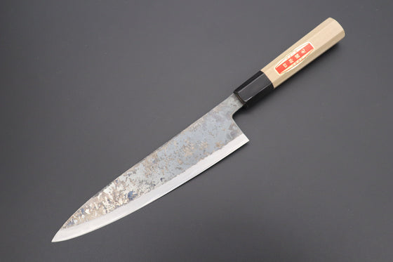 Shirou-Kunimitsu Wa Gyuto Shirou-Kunimitsu White Steel No.2 Kurouchi Series SK-5 Wa Gyuto 210mm (8.2 Inch)