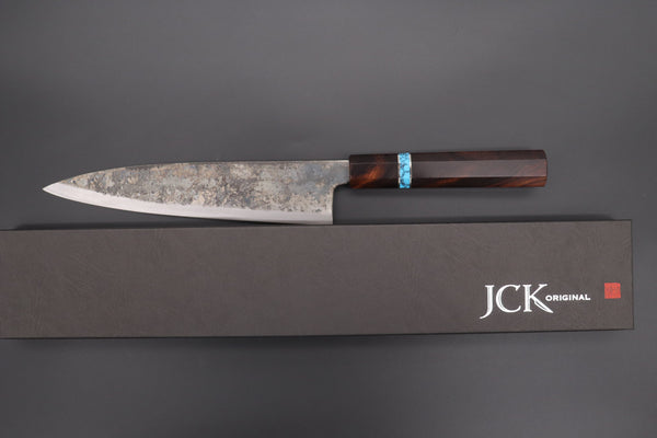 Shirou-Kunimitsu Wa Gyuto Shirou-Kunimitsu White Steel No.2 Kurouchi Series Special Edition SK-5SP43 Wa Gyuto 210mm (8.2 Inch)