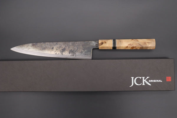 Shirou-Kunimitsu Wa Gyuto Shirou-Kunimitsu White Steel No.2 Kurouchi Series Special Edition SK-5SP44 Wa Gyuto 210mm (8.2 Inch)