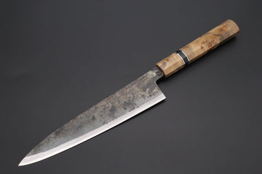Shirou-Kunimitsu Wa Gyuto Shirou-Kunimitsu White Steel No.2 Kurouchi Series Special Edition SK-5SP44 Wa Gyuto 210mm (8.2 Inch)