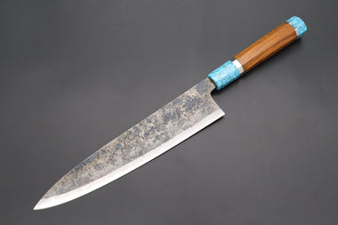 Shirou-Kunimitsu Wa Gyuto Shirou-Kunimitsu White Steel No.2 Kurouchi Series Special Edition SK-6SP41 Wa Gyuto 240mm (9.4 Inch)