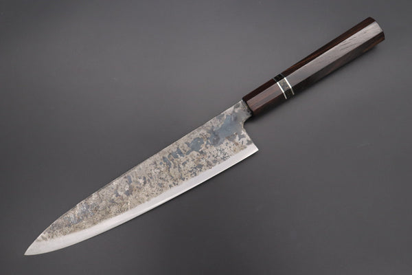 Shirou-Kunimitsu Wa Gyuto Shirou-Kunimitsu White Steel No.2 Kurouchi Series Special Edition SK-6SP44 Wa Gyuto 240mm (9.4 Inch)