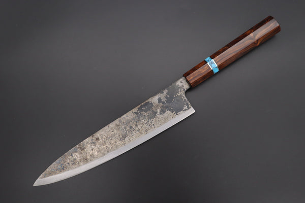 Shirou-Kunimitsu Wa Gyuto Shirou-Kunimitsu White Steel No.2 Kurouchi Series Special Edition SK-6SP45 Wa Gyuto 240mm (9.4 Inch)