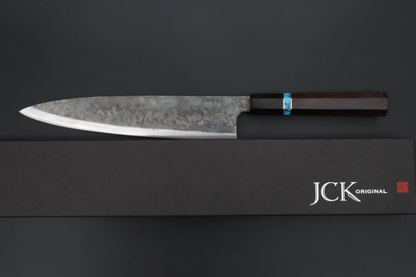 Shirou-Kunimitsu Wa Gyuto Shirou-Kunimitsu White Steel No.2 Kurouchi Series Special Edition SK-6SP47 Wa Gyuto 240mm (9.4 Inch)